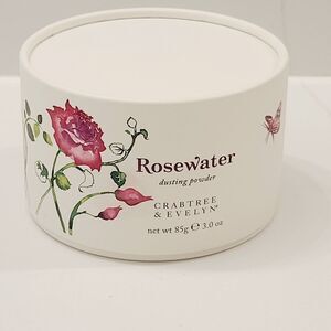 NEW Crabtree & Evelyn Rosewater Eau de Rose Dusting Powder 3oz/85g Sealed